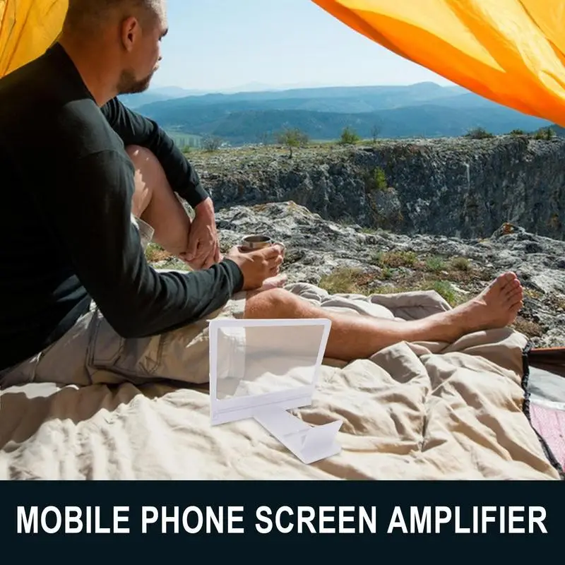 Cell Phone Screen Magnifier 3D Movies Phone Projector Gadgets HD Mobile Video Movie Smartphone Screen Amplifier Projector For