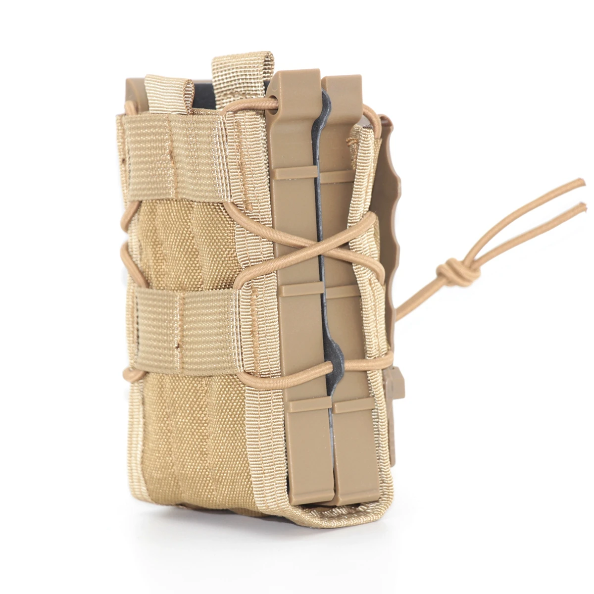Outdoor Tactical Magazine Storage Pouch 5.56 Double Elastic CS Belt Vest with MOLLE Load-Bearing Function for Rifle and Shotgun