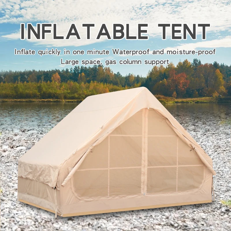 Outdoor Camping Inflatable Tent, Thickened Cold-Proof, Anti-Freeze, Snow-Proof, Sun-Proof and Dust-Proof Large Column