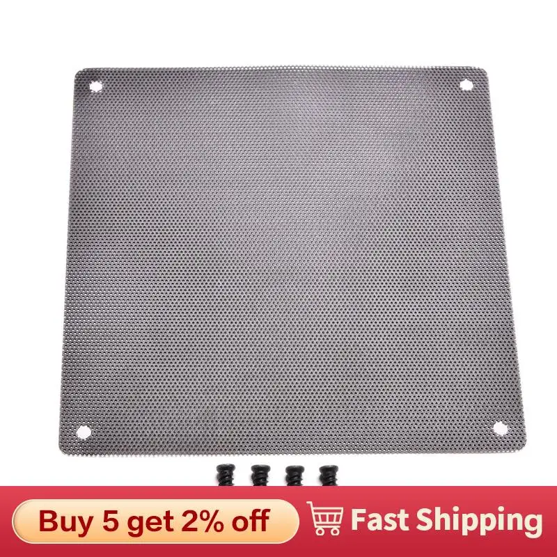120mm Fans 4 Screws Cooler Fan Case Cover Dust Filter Cuttable Mesh Fits Standard Computer PC Dustproof