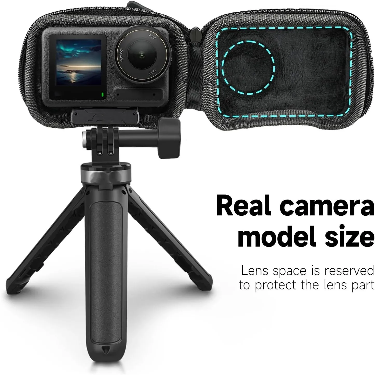 New Mini Storage Bag for DJI OSMO 360 Camera Accessories Anti-Fall Shockproof PU EVA Panoramic Protective Case Stroage Pouch