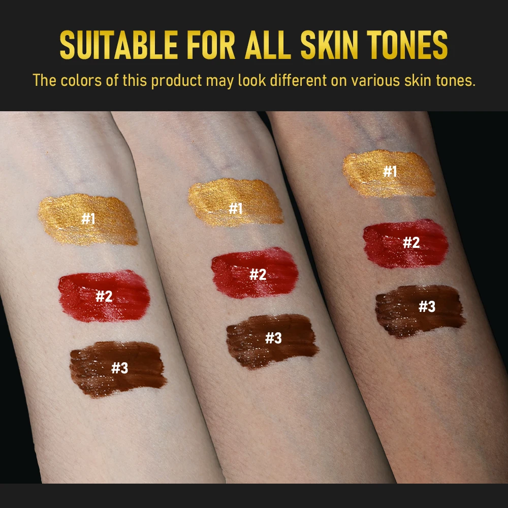 JIN GU BANG Lip Gloss Matte Velvet Waterproof Liquid Lipstick Nude Lips Tint Mud Non-stick Cup Long Lasting Gold Lip Gloss