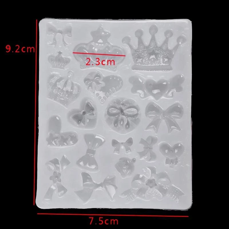 3D Love bow epoxy resin process silicone mould crea Dropshipping