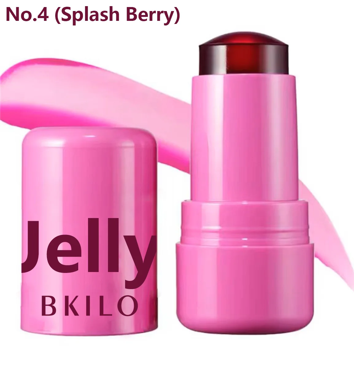 Jelly Cheek Blush Cheek Lip Tint Long Lasting Moisturized Blusher Sticker Lip Gloss 4 Colors Facial Contour Rouge Makeup