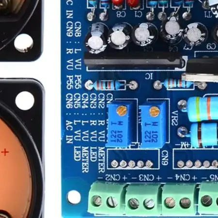 2pcs Backlit Analog for vu Meter Panel Kit with Driver Board for Audio Signal Level Testing and Sound System Applications