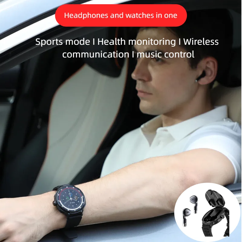 

Умные часы с наушниками для мужчин и женщин (признание/производство звонка) Фитнес-трекер с спортивными режимами Bluetooth 5,3 NFC Отличный подарок на Хэллоуин