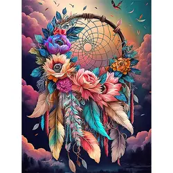 SDOYUNO Diamond Painting Dream Catcher Butterfly Landscape Embroidery Rose Flower Animal Art Gift Needlework Full Kits 30x40cm