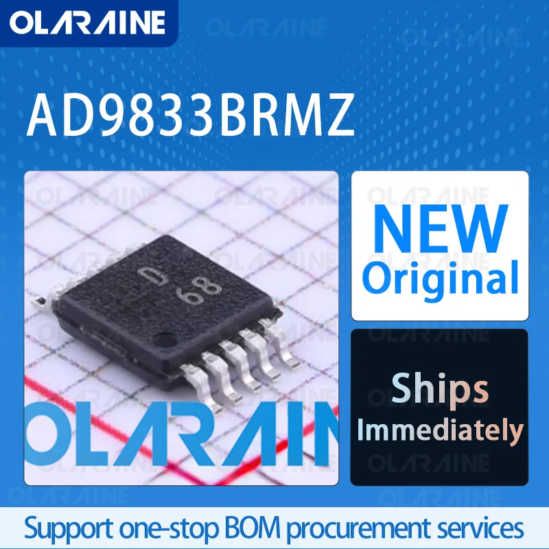 

1/5/10Pcs AD9833BRMZ MSOP-10 original ic chip Data Acquisition ADC/DAC – Professional RoHS 1 Channel Voltage - 5.5 V