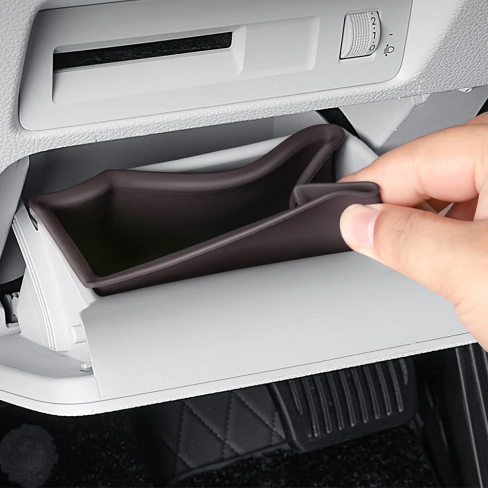 ل 2020-2025 BYD ختم U Sealion 6 أغنية زائد صندوق تخزين من السيليكون تحت عجلة القيادة سيارة مركز وحدة التحكم صندوق تخزين لوازم #4