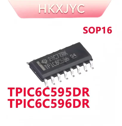 10/PCS New TPIC6C596DR TPIC6C596 6C596 TPIC6C595DR TPIC6C595 SOP16 Shift register chip In Stock