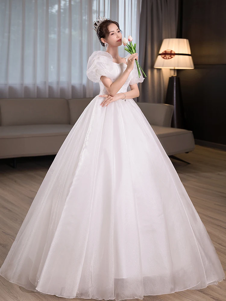 Wedding Dress New Bride Plus Size Wedding Dresses Ball Gowns Lace Up Dresses for women Vestidos De Novia