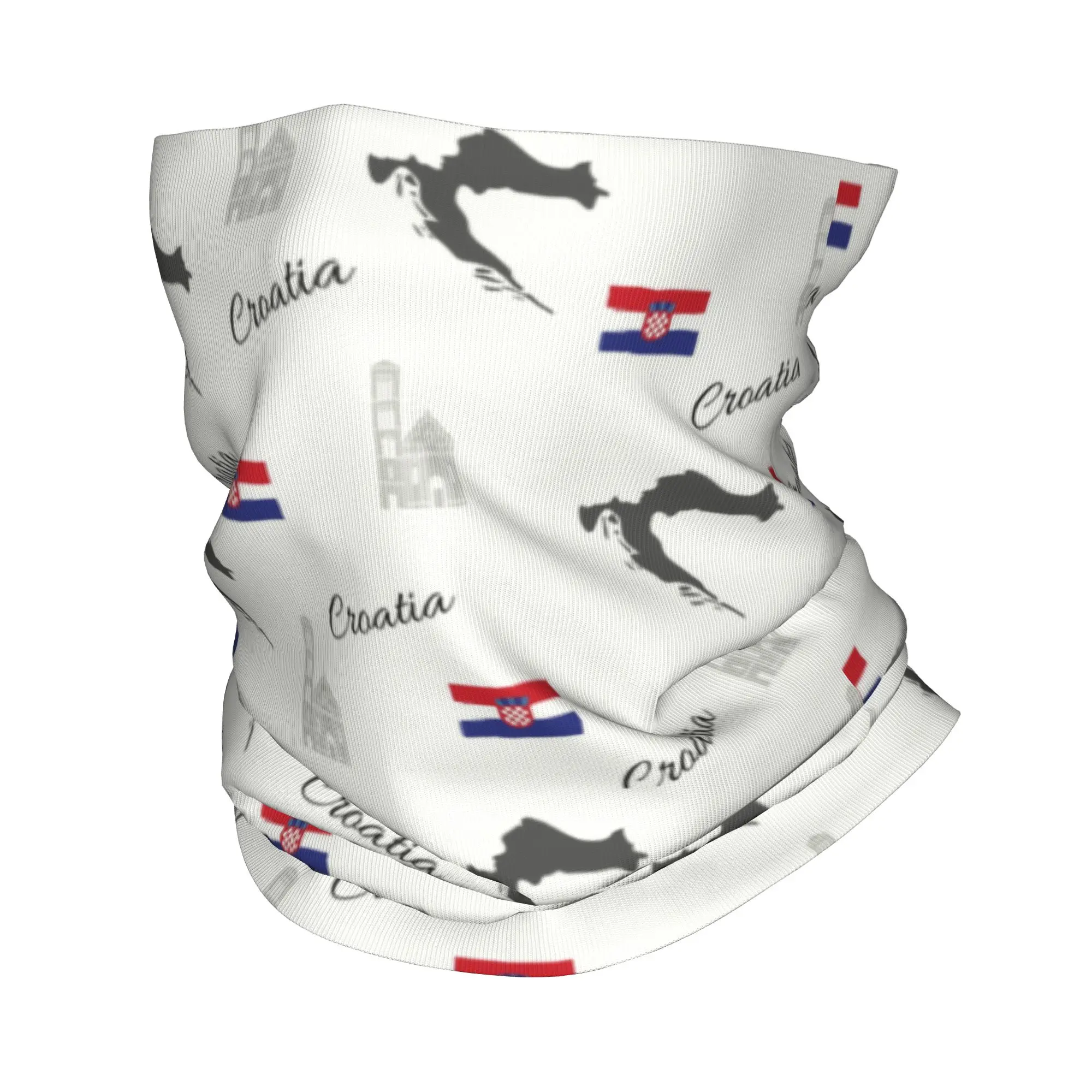 

Изготовленная на заказ карта Хорватии, флаг, зимняя повязка на голову, теплая повязка на голову для мужчин и женщин, походный охотничий шарф-труба, хорватская гордая бандана для лица, гетры