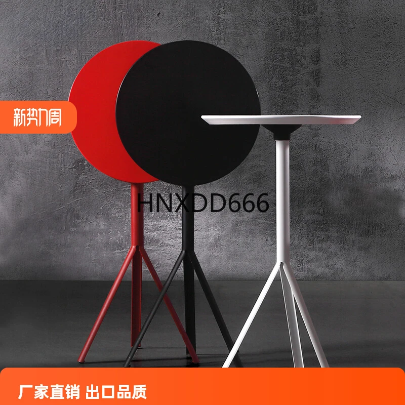 Nordic foldable bar table small round table