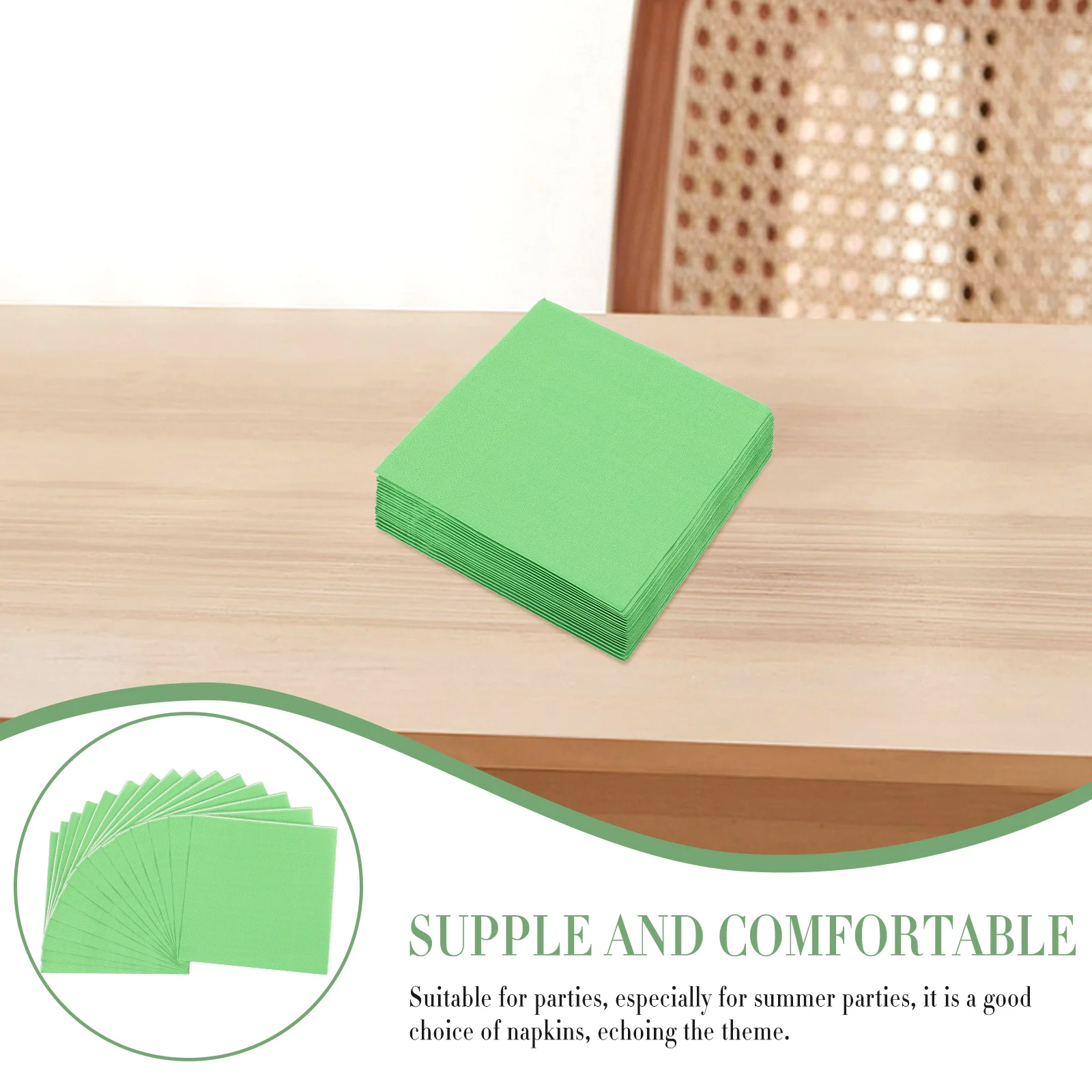 

3 Packs Napkins Paper Decorative Disposable Party Supplies for Birthday Summer Events Lightweight Soft Absorbent