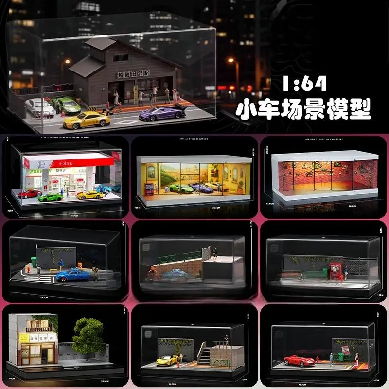 

Collector 1:64 Miniature Scene Models Car Models Display Props Ornaments Sand Tables Small-scale Urban Landscape Figurines