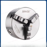 Lathe Chuck 125mm SANOU 3 Jaw Self-Centering Lathe Chuck K11-125 Precision Metal Lathe Chuck Manual Scroll