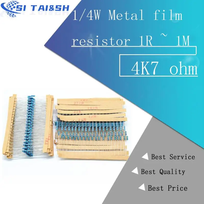 300Pcs 1/4W Metal F…