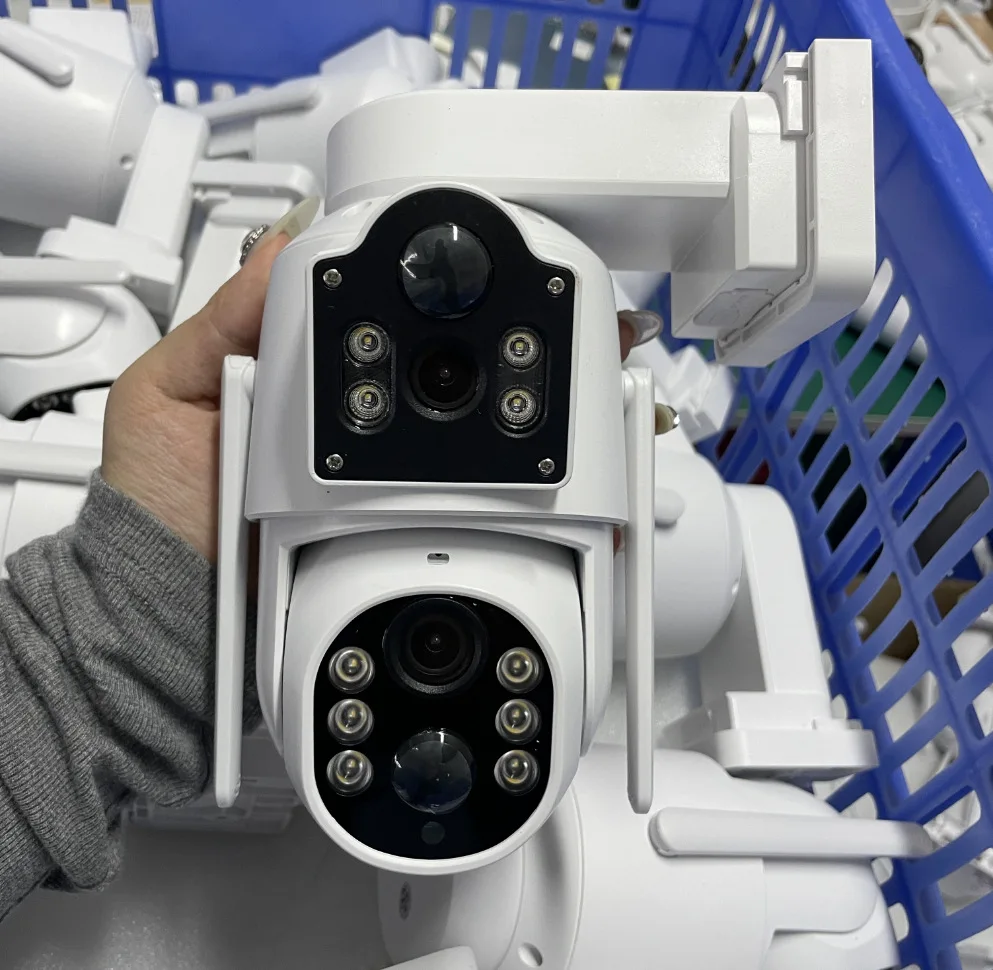 WiFi dual lens solar low-power PTZ pan tilt outdoor high-definition waterproof monitoring camera