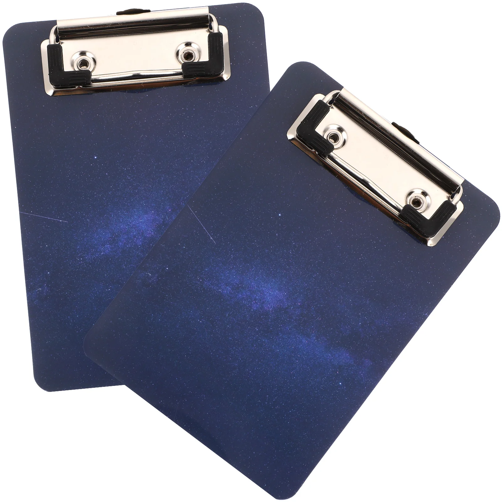 2 Pcs Star Writing Pad Cardboard Contract Data Splint Point Menu Clip 2pcs Clipboards Plastic Document Organizer Record File