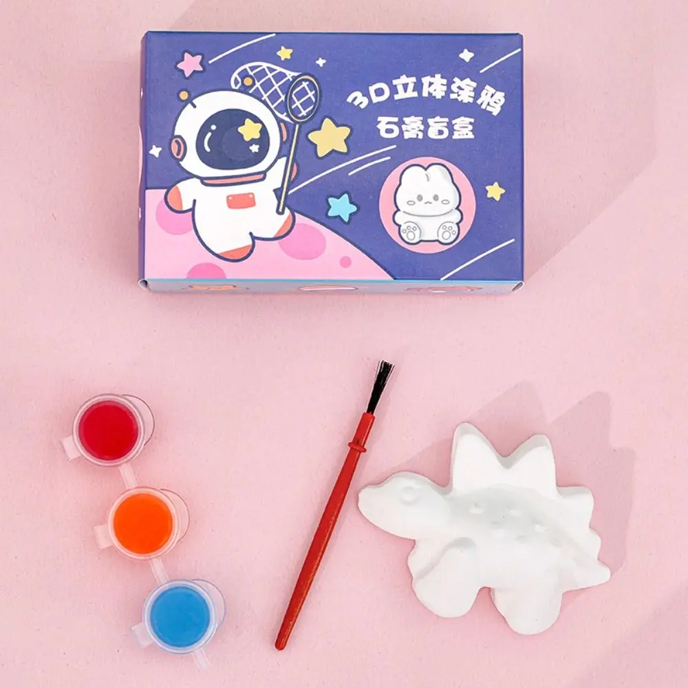 Fiore creativo Bambini Attività da colorare Giocattolo Spazio Animale Dipinto Bambola in gesso Arte educativa Giocattolo di riempimento del colore Asilo