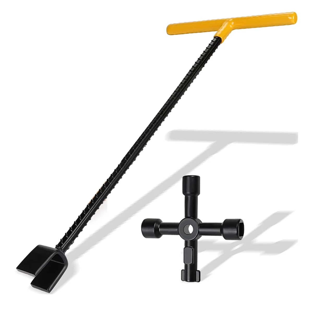 

ELBA_17 Inch Water Meter Key with 4-Way Multi-Functional Utilities Key