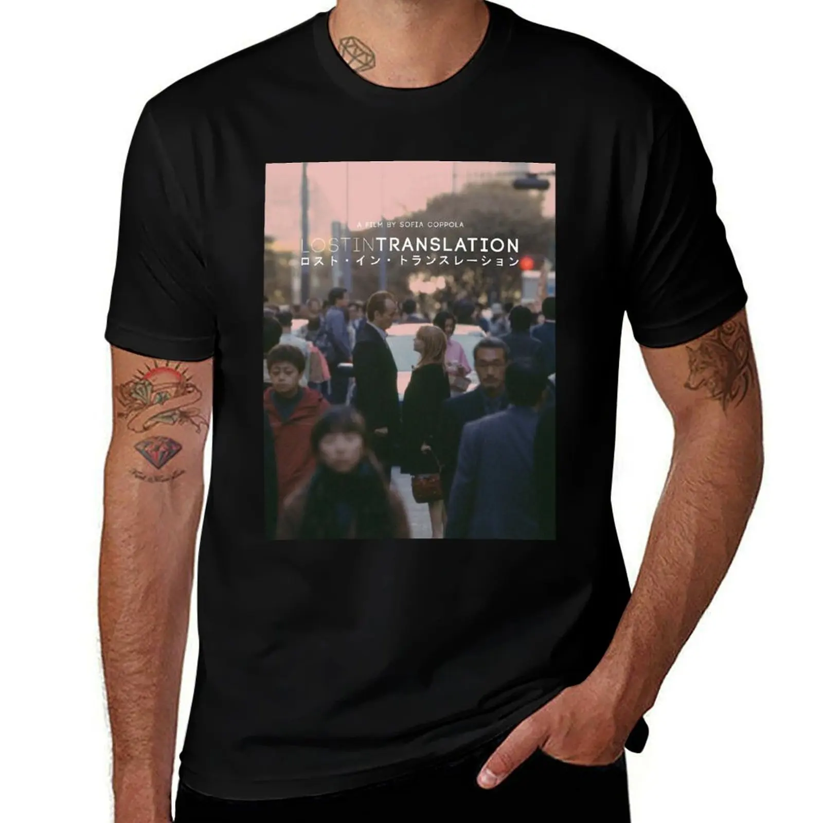 Lost In Translation Poster Sofia Coppola T-Shirt t shirt man cotton T-Shirt
