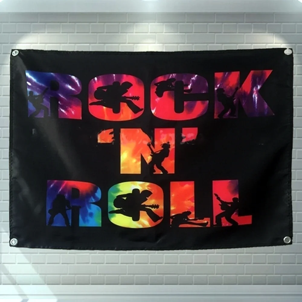 

Rock and Roll Band Singer Music Poster Senior Art Waterproof Cloth Painting Flag Banner Tapestry Wall Stickers Mural Home Decor