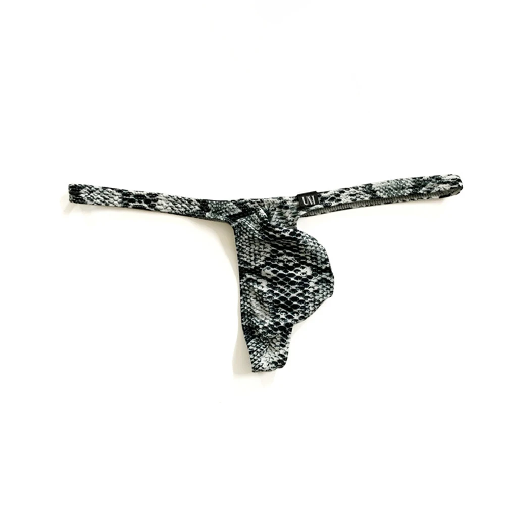 Underpant Pantys اللباس الداخلي سيور رجل ملخصات العصرية ليوبارد طباعة ملابس داخلية للرجال تنفس منخفضة الخصر ثونغ ملخصات #2