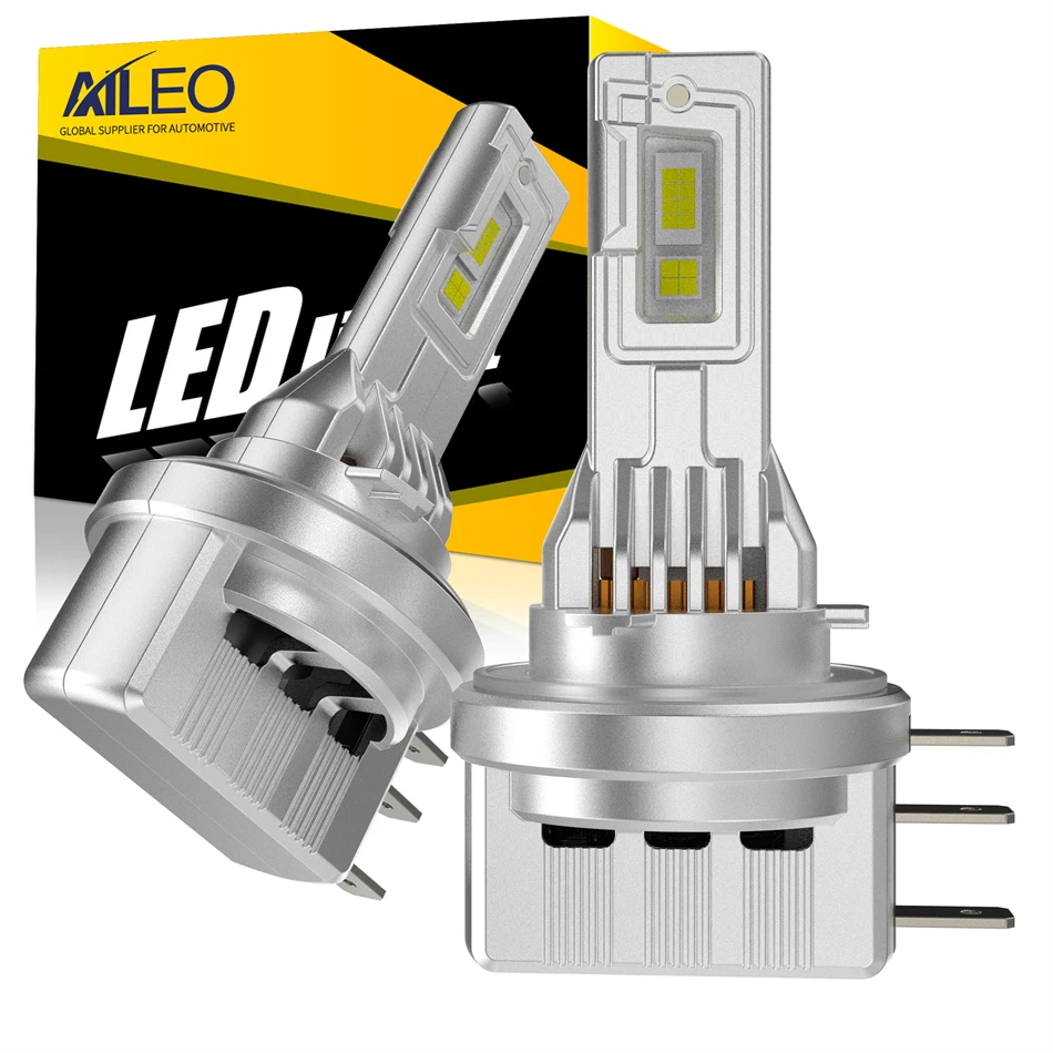 

AILEO 2 шт. светодиодная лампа высокой мощности H15 6000K дальнего света CSP чип DRL 160 Вт 60000LM турбовентилятор для Volkswage GOLF MK6 BMW 12 В