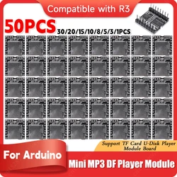 1-50PCS Mini MP3 DF Player Module Support TF Card U-Disk MP3 Voice Decode Board Mini MP3 Player Module for Arduino