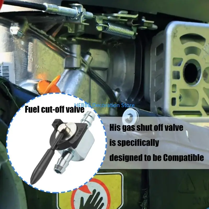 B0KC 1/4Inch Inlines Gas Shutoff Valves Replacement Set Includes 12 Clamps Sturdy Construction for Industrial Equipment