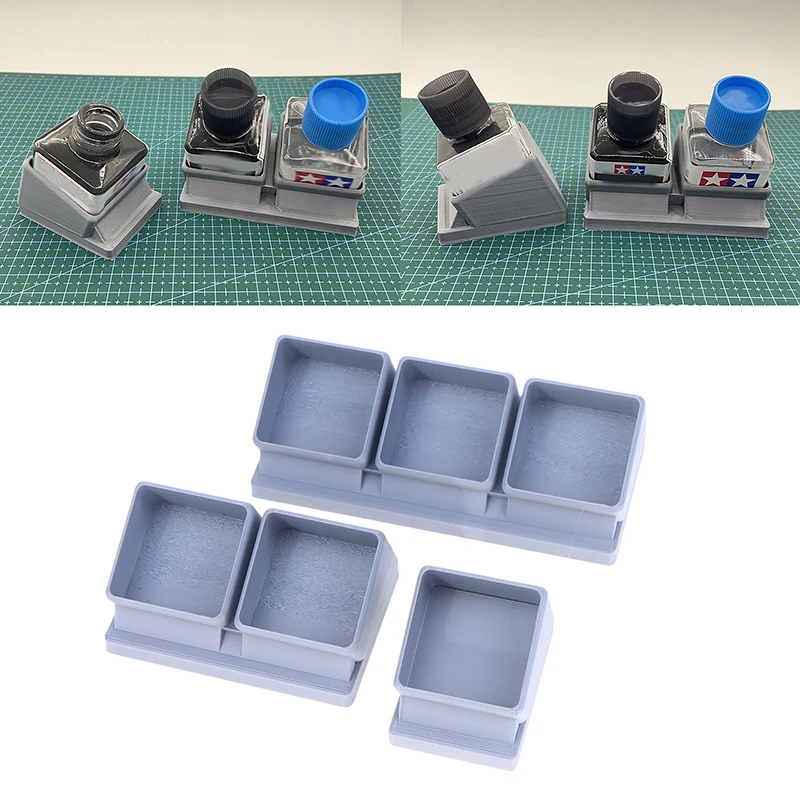 Organizer Panel Line Bottle Stand Paint & Glue Stand Rack Plastic  Glue Pot Bottle 40ml Holder Extra Thin Model Kit