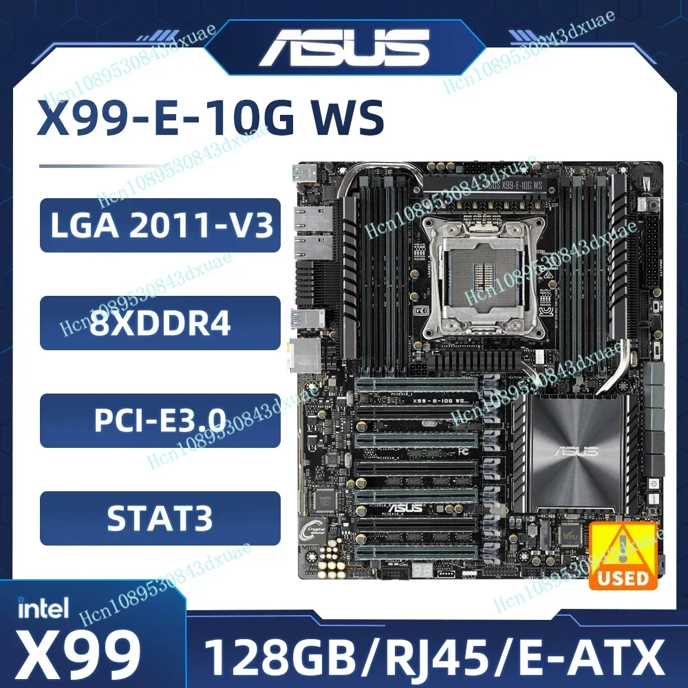 

Материнская плата рабочей станции ASUS X99-E-10G WS Intel X99 Socket 2011-v3 7×PCI-E X16 M.2 USB 3.1 PCIe 3.0 8xDDR4 128 ГБ E-ATX