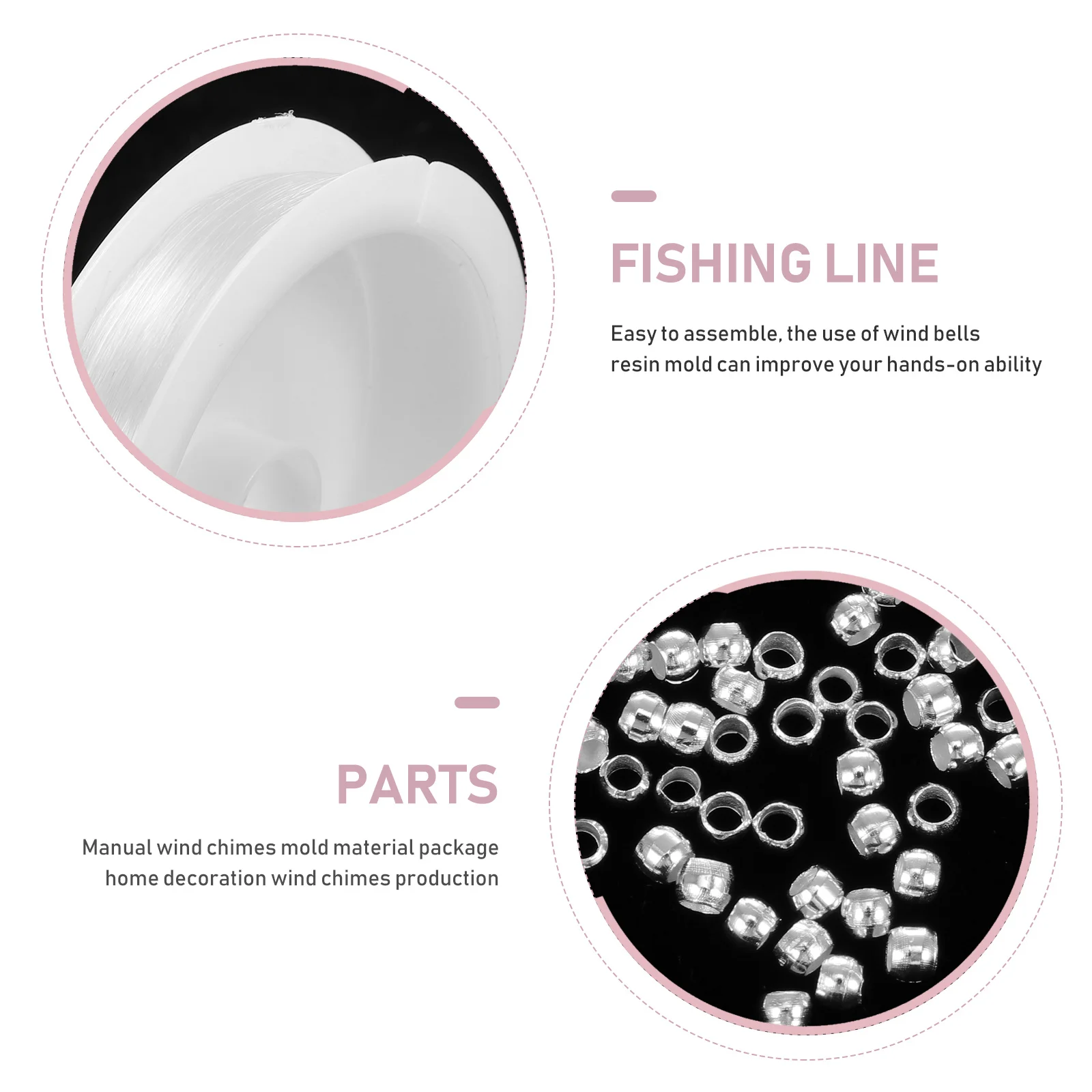 

1 Set Silicone Wind Chime Mold Diy Pendant Making Kit Epoxy Resin Craft Mold For Adults Jewelry Art Project Handmade Decor