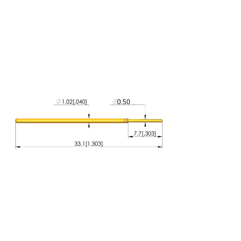 100PCS Original INGUN Test Pin GKS075 305 050 A1000 Outer Diameter 1.02mm Probe Set KS075 30 E03