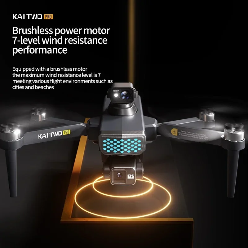 Nuovo KAI TWO Pro GPS Drone 8K HD Fotocamera 3-Axis Gimbal Professionale Anti-Shake Fotografia Brushless Pieghevole Quadcopter LED