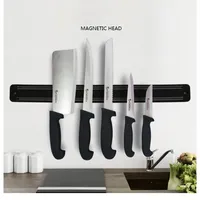 Magnetic Knife Holder Wall Mounted Stainless Steel Magnetic Knife Strip Strong Powerful Knives Rack Storage Kitchen Bar