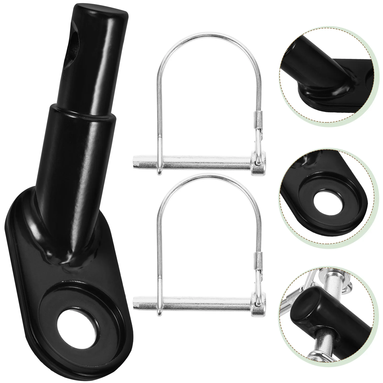 

1 Set Iron Bike Hitch Drawing Head Replacement Coupler Durable Strong For Kids Pets Outdoor Cycling Trailer Connection Rear Rack