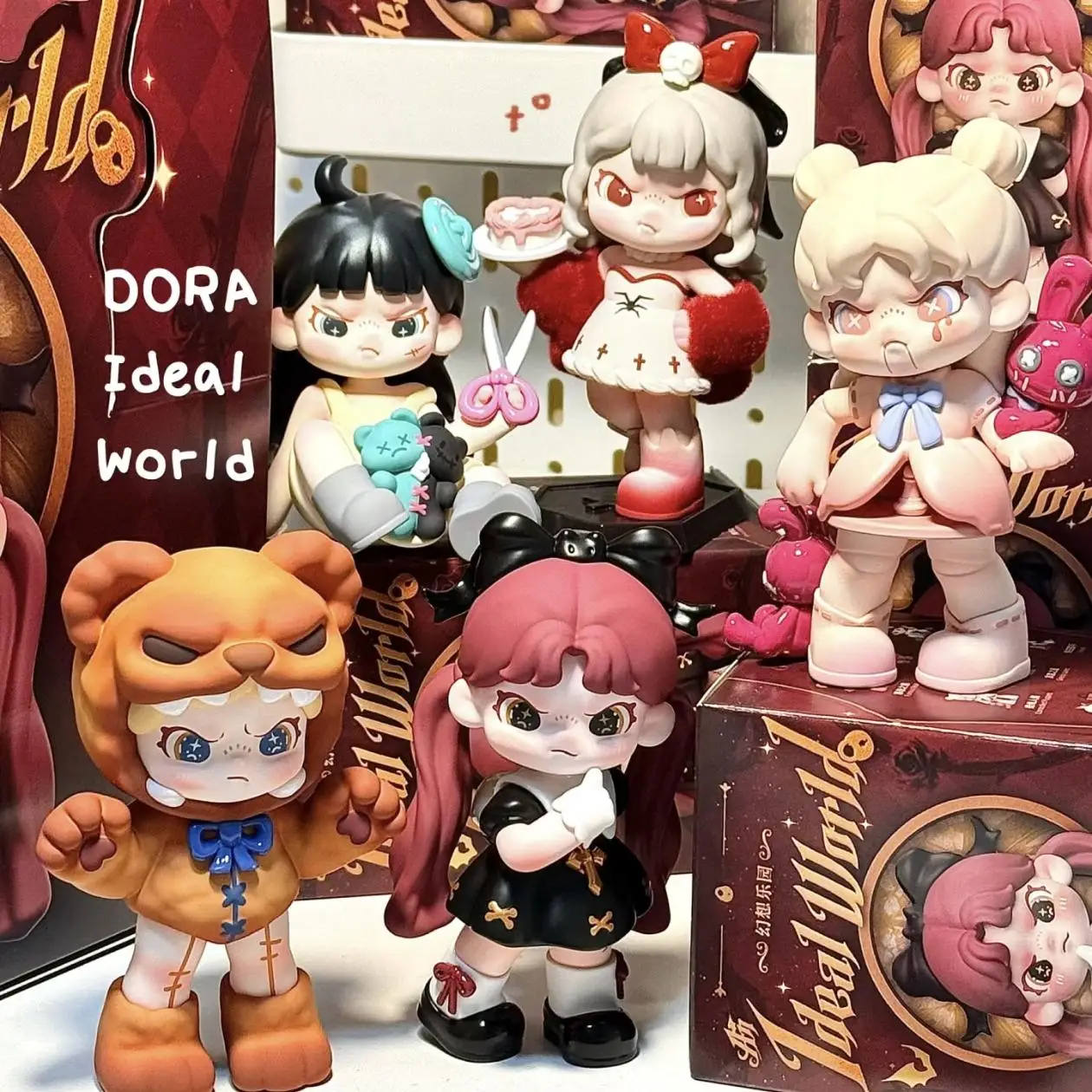 New Genuine Blind Box Dora 6 Generation Ideal World Series Arcane Box Cute Surprise Guess Mystery Box Desktop Decora Toys Gift