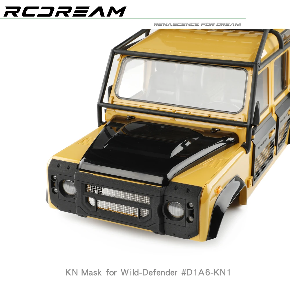 Zestaw twarzy RCDream KAHN KN z nadrukiem 3D dla dzikiego obrońcy RD90 RD110 RD130 opcja aktualizacji części # D1A6-KN1