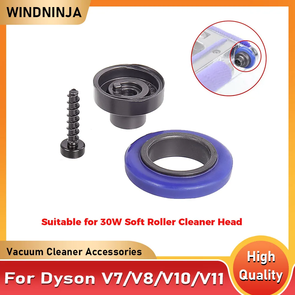 For Dyson V7 V8 V10 V11 Scroll Axis Replacement Rear Brush Bar Soft Roller Spare Parts Vacuum Cleaner Repair Components