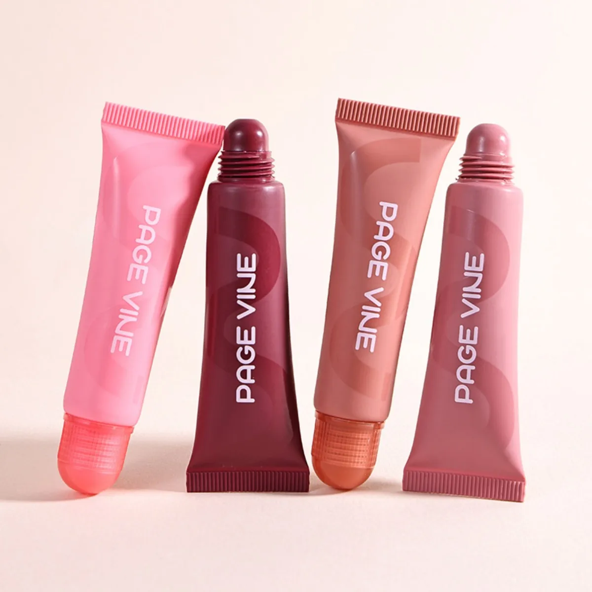 مجموعة أحمر شفاه شفافة مرطبة من فانيليا بيج صيفية، مجموعة أحمر شفاه ناعمة ناعمة، ملمع شفاه، مكياج شفاه