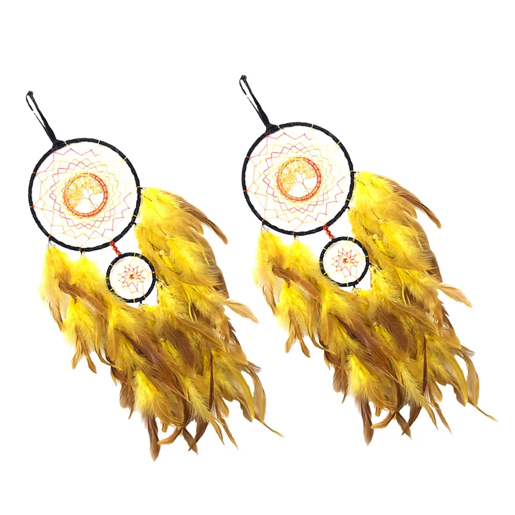 

2Pcs Crystal Tree of Catcher Hanging Ornament Home Decor Accessories for Living Room Bedroom Wall Art Aesthetic Room