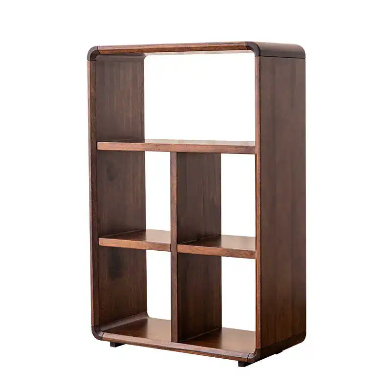 

Книжный шкаф из массива черного ореха, стеллаж для хранения, боковой шкаф для дивана, небольшая книжная полка.