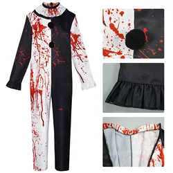Movie Art The Clown Cosplay Costume Bloody For Men Women Party Terrifier 2 Art The Clown Cosplay Jumpsuit Halloween Costumes