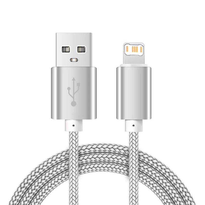 Original USB Fast Charging Cable For iPhone 11 12 13 Pro XS Max X XR 6S 7 8 14 Plus Nylon Braided Wire Quick Charger Data Cables