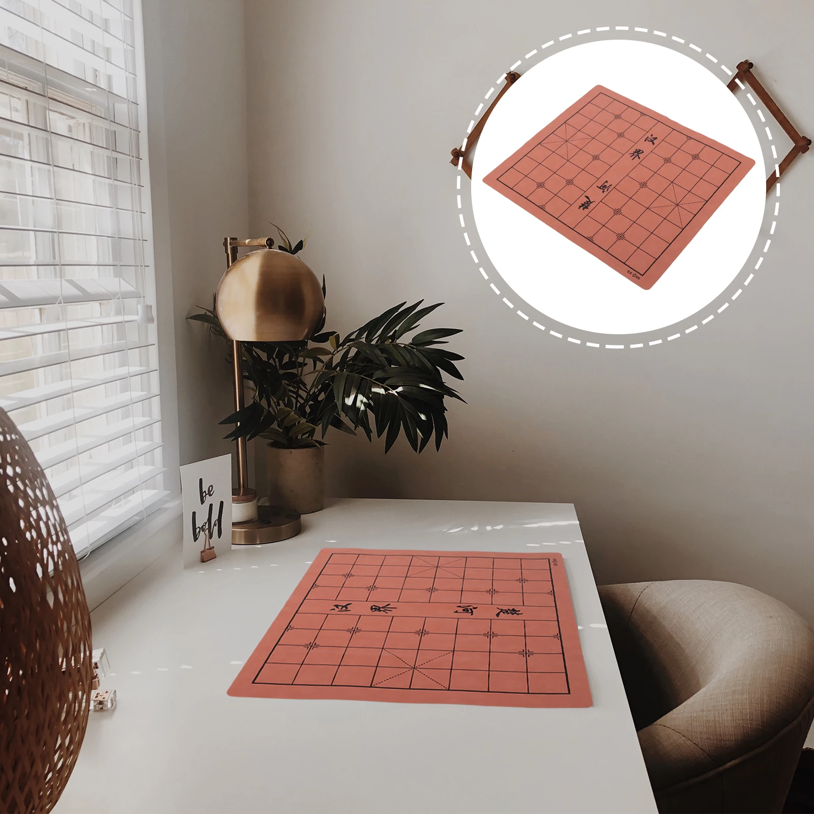 

1pcs Folding Chessboard Double Sided Portable Chinese Board Texture Convenient Storage Foldable Accessory Simple
