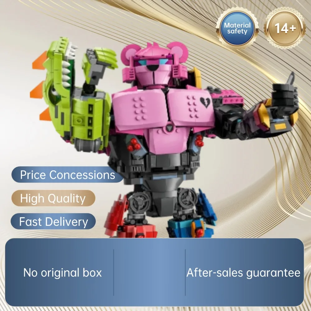 Blocs de construction de Leader de l'équipe Mecha, ornements, jouets éducatifs assemblés, cadeau de noël et d'anniversaire pour amis, 2025 2503 pièces, 77078