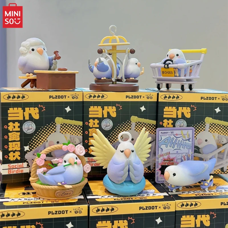 MINISO Civilized Bird Taro Ball Contemporary Social Poultry Current Situation Series Blind Box Children's Toy ModelBirthday Gift