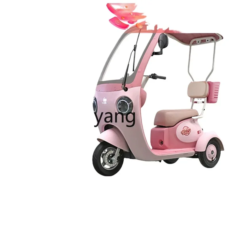 

Yjq electric tricycle with shed women's small pick-up and drop-off children's transportation battery car